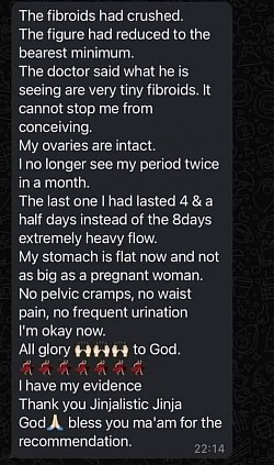 Jinja Herbal melts fibroid